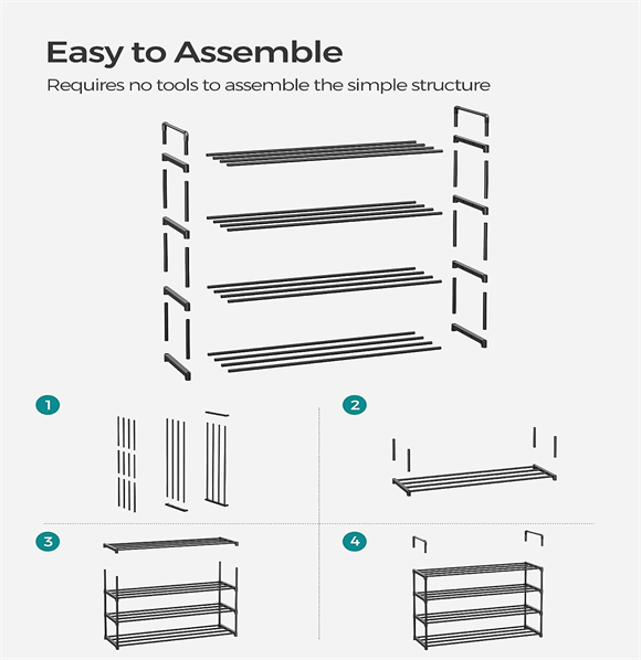 shoe rack without cover